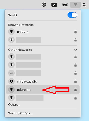 Wi-Fi SSID list