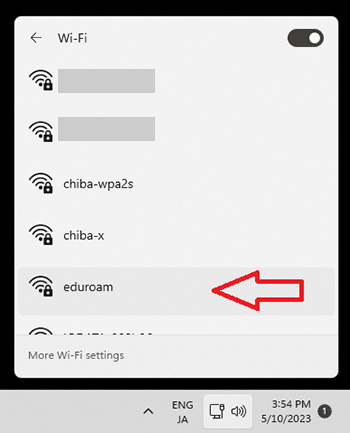 Wi-Fi SSID list